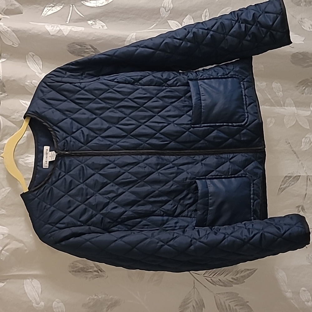 Navy Quilted Jacket